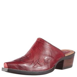 Ariat red slip on boots size 7.5